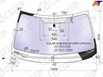 21 549 р. Стекло лобовое атермальное с обогревом щеток SUBARU FORESTER RHD 08-13 (Solar-X защита от ультрафиол XYG SOLAR-SUB-SH5-R-VCPH LFW/H/X  с доставкой в г. Пермь. Увеличить фотографию 2