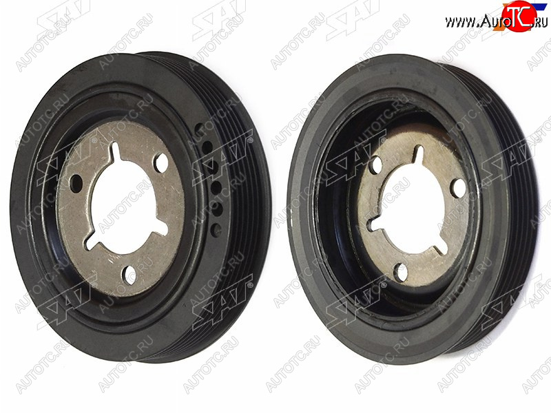 1 789 р. Шкив коленвала PEUGEOT 206 98-06207 06-14307 01-08308- 07-13PRTNER 69-CITROEN C4 04-11C3C2 02 SAT ST-0515R8  с доставкой в г. Пермь