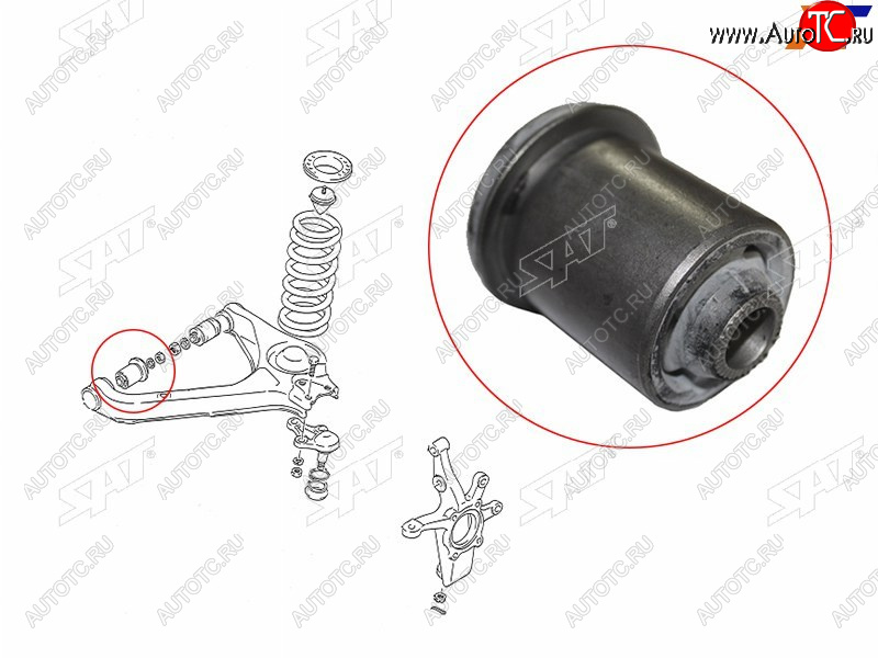439 р. Сайлентблок Suzuki Escudo 88-97  Vitara 88-99 SAT ST-09319-12044  с доставкой в г. Пермь