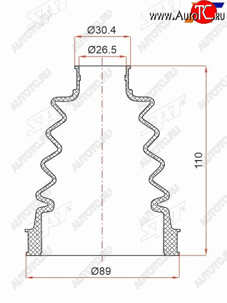 469 р. Пыльник шруса внутренний RENAULT DUSTER 11-KAPTUR 15- SAT ST-105-0075  с доставкой в г. Пермь