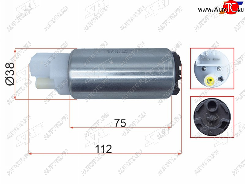1 199 р. Топливный насос 3,5BAR, 90LH, NISSANINFINITISUBARU SAT ST-112-0003  с доставкой в г. Пермь