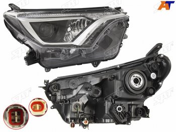 Фара правая (галоген, с электрокорректором) SAT Toyota RAV4  XA40 (2015-2019) 5 дв. рестайлинг