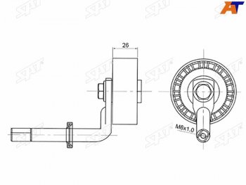 1 129 р. Натяжитель приводного ремня BMW 35X3X5 2,02,53,0D SAT ST-11287807021  с доставкой в г. Пермь. Увеличить фотографию 1