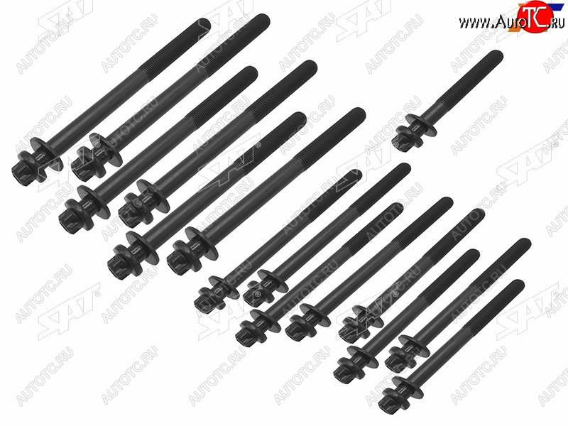 2 359 р. Болт ГБЦ (комплект) MITSUBISHIIVECOFIATCITROEN 4P10F30DTF30DTEF1CE 0481DF1CE 3481NF1CE 3481E SAT ST-117-0041  с доставкой в г. Пермь