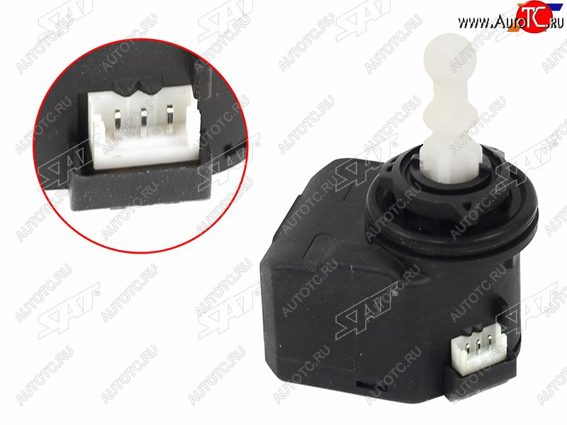 1 229 р. Моторчик фары Audi A6 04-10  Opel Astra 04-15  Volkswagen Jetta 05-10  Passat 05-11  Polo 05-20 SAT ST-13142042  с доставкой в г. Пермь