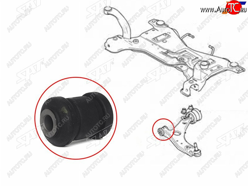 329 р. Сайлентблок Ford Focus 04-11  Kuga 08-13  Mazda 3 03-13  Kia Clarus 96-01  Mazda 3 MPS 06-13  3 SAT ST-1328381-BF  с доставкой в г. Пермь
