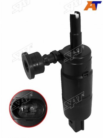 1 469 р. Мотор омывателя фар HYUNDAI I30 12-16I40 11-18SANTA FE 12-18KIA OPTIMA 16-SORENTO 09-17 SAT ST-160-0014  с доставкой в г. Пермь. Увеличить фотографию 1
