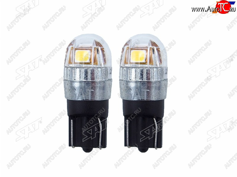 479 р. Лампа дополнительного освещения 12V W5W 1W120LM Canbus LED 6000-6500K, белая (Комплект 2 шт.) SAT ST-175-0056  с доставкой в г. Пермь