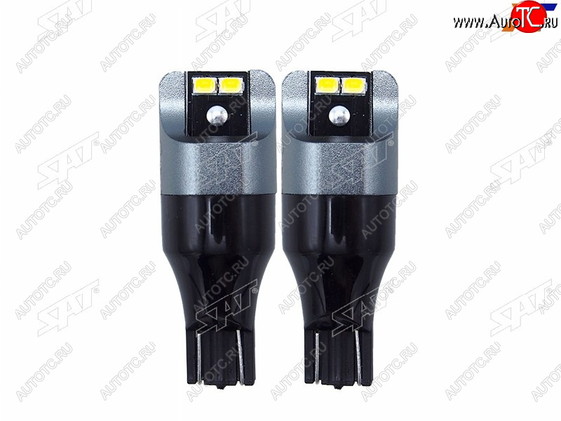 519 р. Лампа дополнительного освещения 12V W16W 1.9W210LM Canbus LED 6000-6500K, белая (Комплект 2 шт.) SAT ST-175-0059  с доставкой в г. Пермь