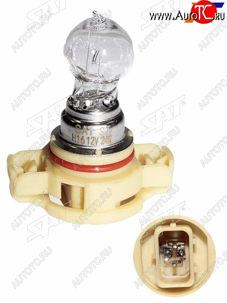 349 р. Лампа головного освещения галогенная H16 PSX24W 12V24W (Цоколь H16 Евро) SAT ST-175-0080  с доставкой в г. Пермь