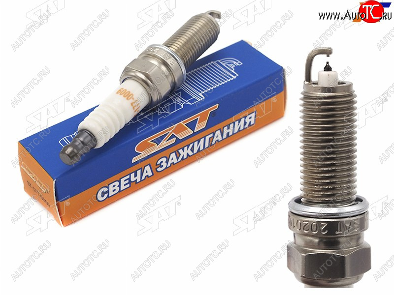 439 р. Свеча зажигания HYUNDAI IX35SANTA FESONATATUCSON 12-KIA OPTIMASORENTOSPORTAGE 2.4 12- SAT ST-177-0009  с доставкой в г. Пермь