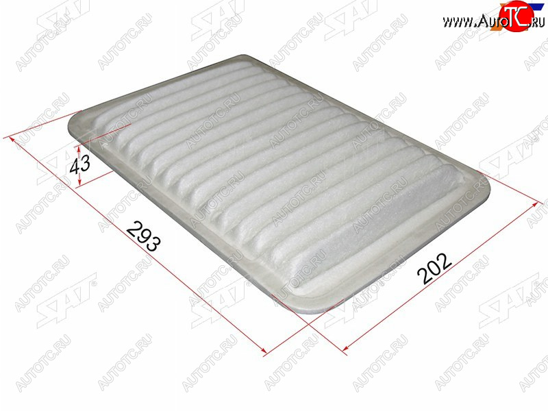 229 р. Фильтр воздушный SAT  Lexus ES250  XV60 (2012-2015), Lexus ES300h  XV60 (2012-2015), Lexus ES350 ( XV40,  XV60) (2006-2018), Toyota Camry ( XV40,  XV50) (2006-2014)  с доставкой в г. Пермь