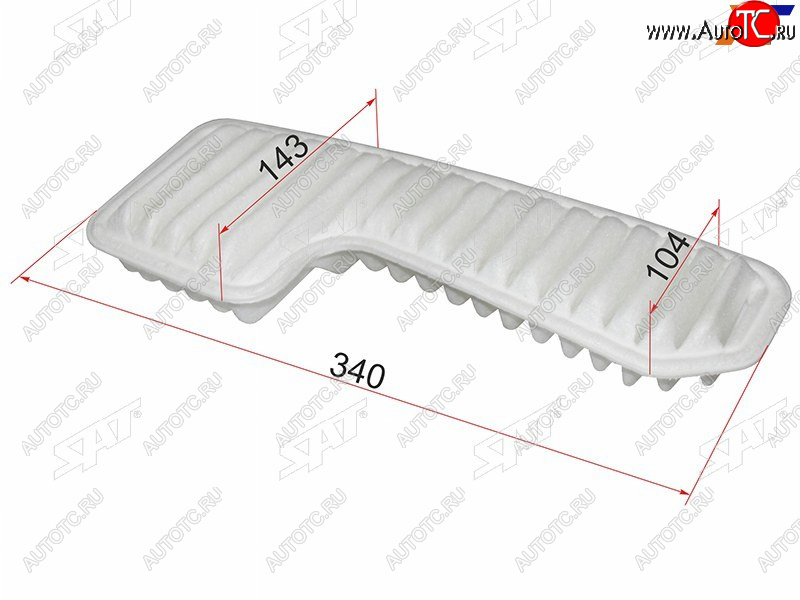 319 р. Фильтр воздушный SAT  Toyota Mark 2 ( X100,  Qualis,  X110) - RAV4 ( XA10,  CA20,  XA30,  XA305,  XA40,  XA50)  с доставкой в г. Пермь