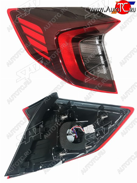 4 199 р. Фонарь задний левый (внешний, LED) SAT Hyundai Sonata DN8 (2019-2022)  с доставкой в г. Пермь