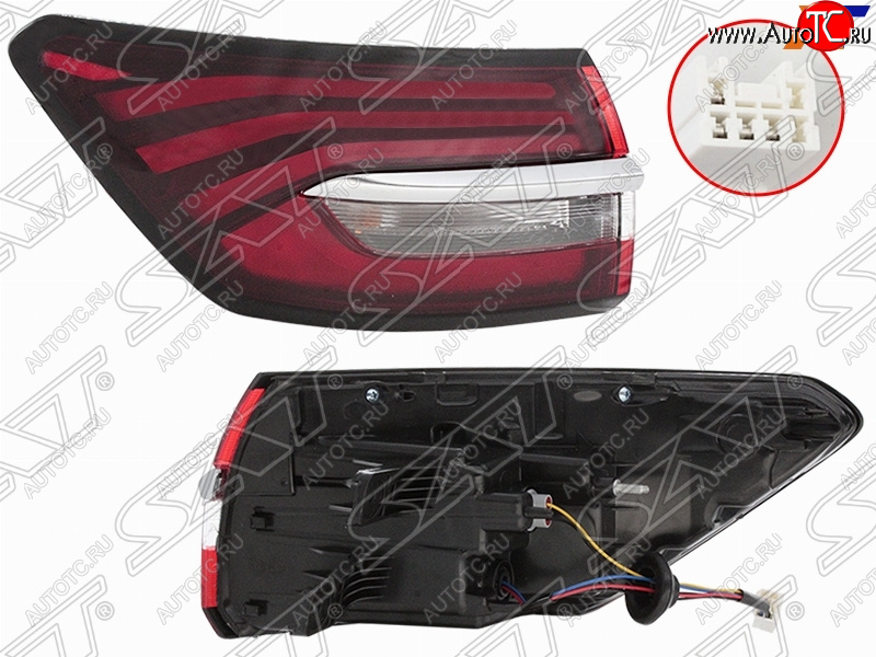 4 899 р. Левый фонарь задний (LED) SAT Geely Coolray SX11 дорестайлинг (2018-2023)  с доставкой в г. Пермь