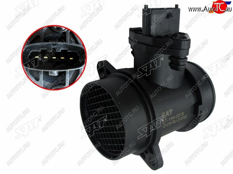 2 979 р. Датчик расхода воздуха HYUNDAI ACCENT 00-15 HYUNDAI GETZ 02-06 SAT ST-194-0016  с доставкой в г. Пермь