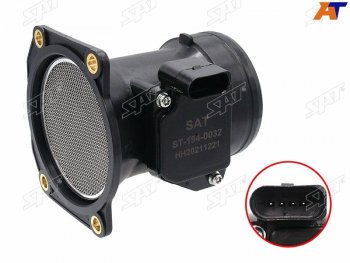 2 499 р. Расходомер воздуха VW PASSAT 98-05 SKODA OCTAVIA 97-11 AUDI A4 98-07 SAT ST-194-0032  с доставкой в г. Пермь. Увеличить фотографию 1