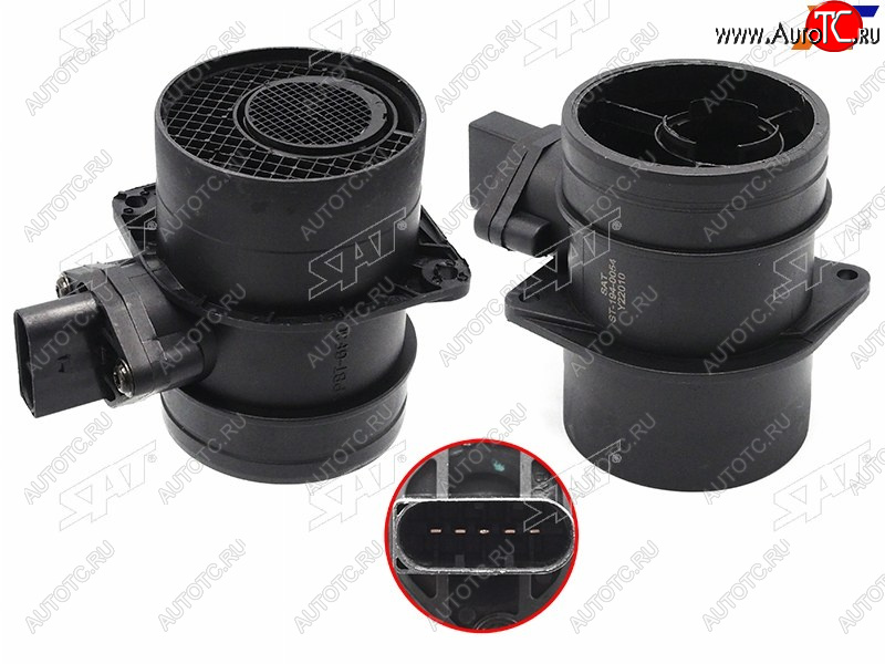 2 379 р. Датчик массового расхода воздуха VW GOLF 02-09 JETTA 05-01 PASSAT 01-11 POLO 02-10 TOUAREG 03-10 SAT ST-194-0054  с доставкой в г. Пермь