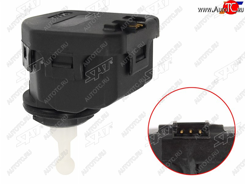 1 399 р. Моторчик фары VW PASSAT B5 00-05AUDI A4 94-01GOLF IV 97-03 SAT ST-1J0941295C  с доставкой в г. Пермь
