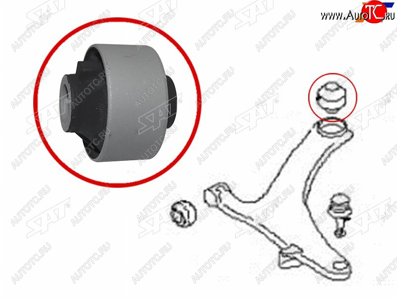 419 р. Сайлентблок Subaru Forester 07-19  Impreza 07-12  Legacy 03-09  Outback 03-09 SAT ST-20204-AG011  с доставкой в г. Пермь