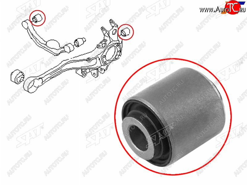 293 р. Сайлентблок Subaru Forester 07-19  Impreza 07-16  Legacy 98-15  Outback 98-15 (Зад) SAT ST-20254-AE020  с доставкой в г. Пермь