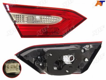 4 999 р. Левый фонарь (внутренний) SAT Toyota Camry XV70 дорестайлинг (2017-2021)  с доставкой в г. Пермь. Увеличить фотографию 2