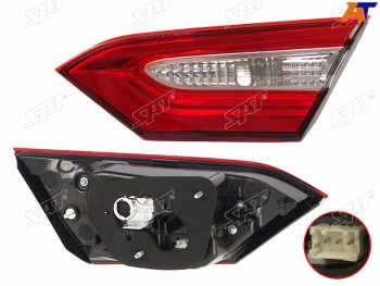 4 999 р. Правый фонарь (внутренний) SAT Toyota Camry XV70 дорестайлинг (2017-2021)  с доставкой в г. Пермь. Увеличить фотографию 2