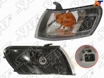 969 р. Габарит TOYOTA COROLLA 97-02 LH черный хрусталь SAT ST-212-15D8BL, st21215d8bl SAT ST-212-15D8BL  с доставкой в г. Пермь. Увеличить фотографию 2