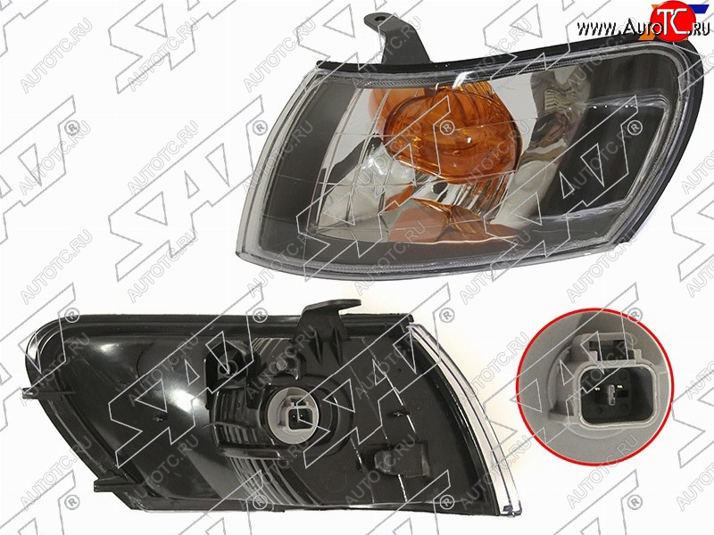 969 р. Габарит TOYOTA COROLLA 97-02 LH черный хрусталь SAT ST-212-15D8BL, st21215d8bl SAT ST-212-15D8BL  с доставкой в г. Пермь