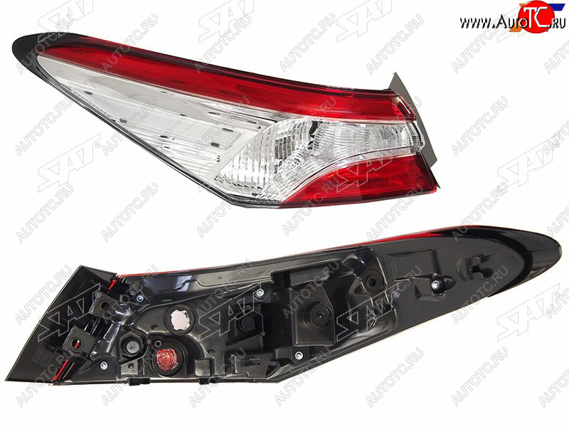 6 449 р. Фонарь задний левый SAT Toyota Camry XV70 дорестайлинг (2017-2021)  с доставкой в г. Пермь