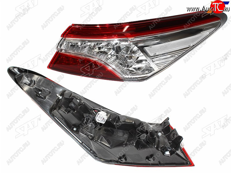 6 449 р. Фонарь задний правый (LED) SAT Toyota Camry XV70 дорестайлинг (2017-2021)  с доставкой в г. Пермь
