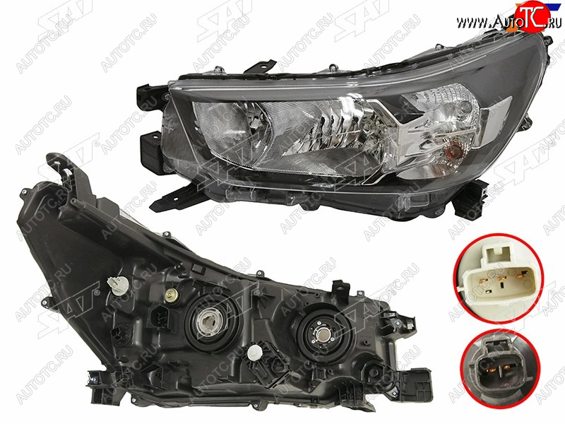 17 749 р. Фара левая (галоген) SAT  Toyota Hilux  AN120 (2020-2025) 2-ой рестайлинг  с доставкой в г. Пермь