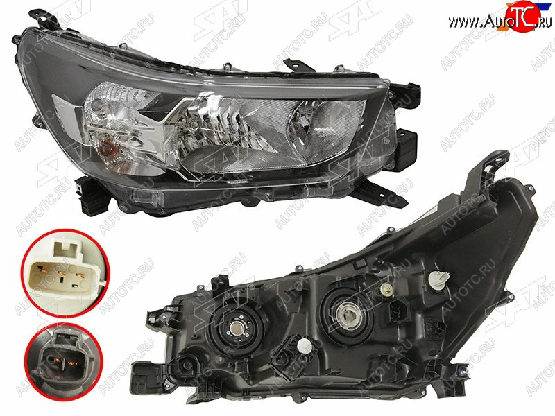 17 749 р. Фара правая (галоген) SAT  Toyota Hilux  AN120 (2020-2025) 2-ой рестайлинг  с доставкой в г. Пермь