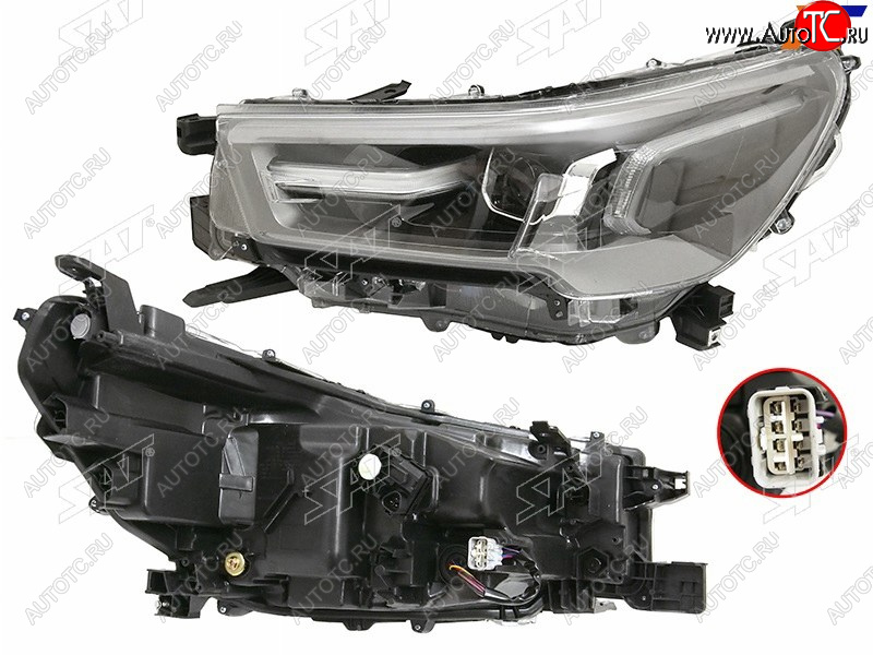 20 999 р. Фара левая (LED) SAT  Toyota Hilux  AN120 (2020-2025) 2-ой рестайлинг  с доставкой в г. Пермь