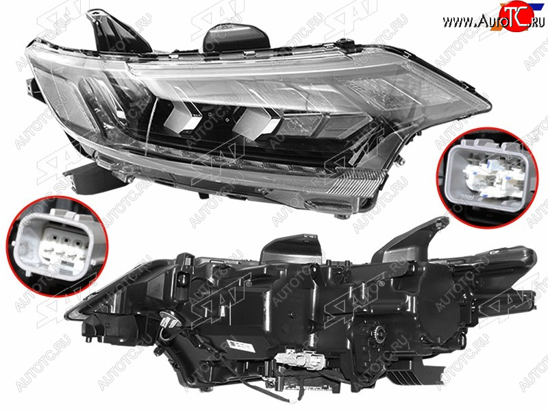 21 749 р. Фара правая (LED) SAT Mitsubishi Outlander GF 3-ий рестайлинг (2018-2022)  с доставкой в г. Пермь