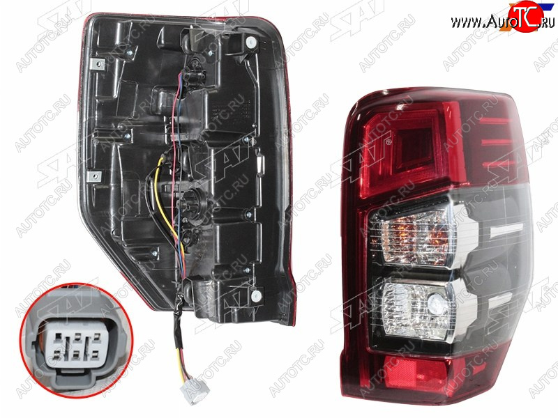 9 849 р. Фонарь задний правый SAT  Mitsubishi L200  5 KK,KL (2018-2022) рестайлинг  с доставкой в г. Пермь