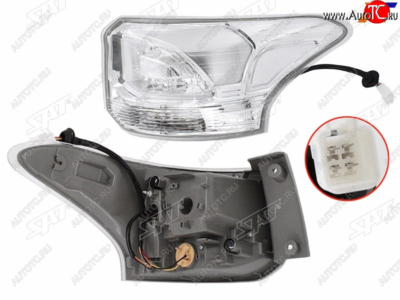 7 399 р. Фонарь задний правый (внешний, LED) SAT  Mitsubishi Outlander  GF (2014-2016) 1-ый рестайлинг  с доставкой в г. Пермь