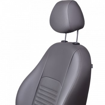 6 199 р. Комплект чехлов для сидений, (РЗСиС 60/40 Илана+Орегон), ТУРИН Lord Autofashion Chevrolet Niva 2123 дорестайлинг (2002-2008) (серый, вставка серая, строчка серая)  с доставкой в г. Пермь. Увеличить фотографию 5