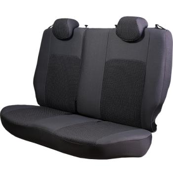 5 399 р. Комплект чехлов для сидений (РЗСиС 60/40 2Г Жаккард) ДУБЛИН Lord Autofashion Ford Fusion 1 хэтчбэк дорестайлинг (2002-2005) (серый, вставка Сеул серый)  с доставкой в г. Пермь. Увеличить фотографию 5