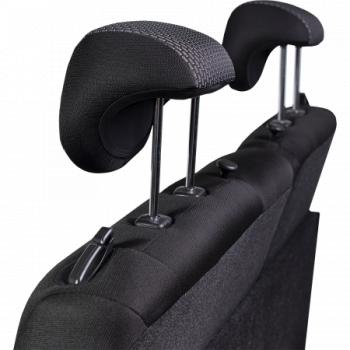 5 399 р. Комплект чехлов для сидений (ЦЗС Жаккард) Дублин Lord Autofashion  Лада нива 4х4  2131 (2019-2025) 5 дв. 1-ый рестайлинг, Урбан 5 дв. рестайлинг, (Legend) 5 дв. 2-ой рестайлинг (черный, вставка Сеул серая)  с доставкой в г. Пермь. Увеличить фотографию 5