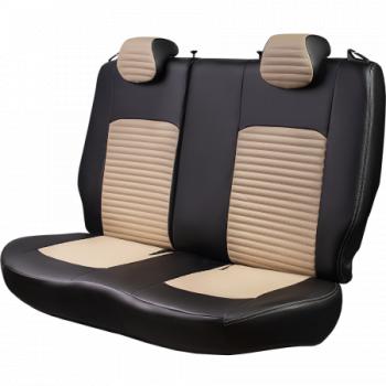 9 699 р. Комплект чехлов для сидений (к.Drive Active РЗСиС 60/40 3Г Илана+Орегон) ТУРИН-3 ст ЛАЙН Lord Autofashion  Лада Гранта FL ( 2191,  2190,  2194,  2192) (2018-2025) лифтбек, седан, универсал, хэтчбек (черный, вставка бежевая, строчка бежевая)  с доставкой в г. Пермь. Увеличить фотографию 7