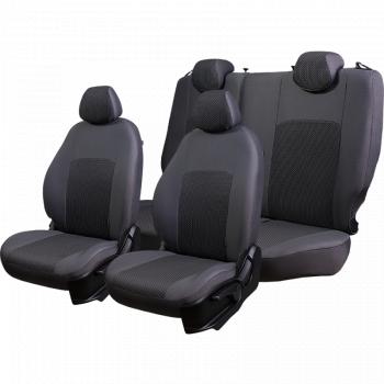 5 399 р. Комплект чехлов для сидений (РЗСиС 60/40 2Г Жаккард) ДУБЛИН Lord Autofashion  Лада Гранта Кросс  2194 (2018-2025) (серый, вставка Сеул серая)  с доставкой в г. Пермь. Увеличить фотографию 8