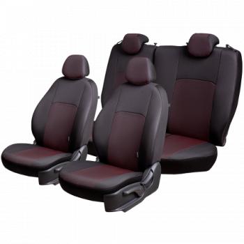 5 849 р. Комплект чехлов для сидений (5 мест, ЦЗС, 3П Жаккард) Дублин Lord Autofashion Лада Ларгус дорестайлинг R90 (2012-2021) (черный, вставка Ёж красная)  с доставкой в г. Пермь. Увеличить фотографию 8