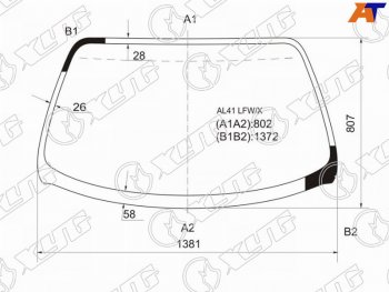 Стекло лобовое Toyota Corolla II 90-94  Corsa 90-94  Tercel 90-94 XYG AL41 LFW/X