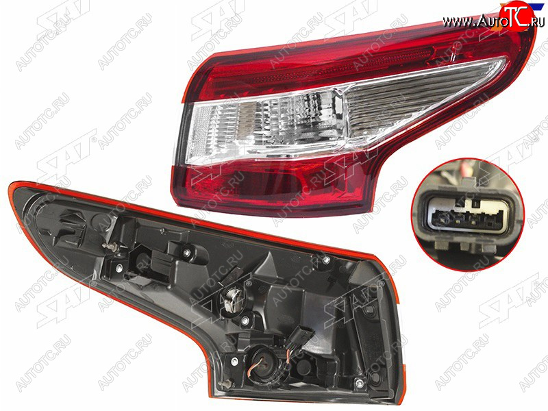 3 499 р. Фонарь задний правый (внешний) SAT Nissan Qashqai 2 (2013-2019) J11 дорестайлинг с доставкой в г. Пермь Увеличить фотографию 1 3 499 р. Фонарь задний правый (внешний) SAT Nissan Qashqai 2 (2013-2019) J11 дорестайлинг с доставкой в г. Пермь