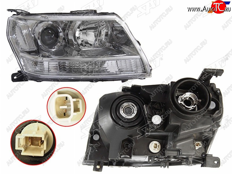 8 949 р. Фара правая (галоген, с электрокорректором) SAT  Suzuki Escudo  3 (2006-2017) дорестайлинг, 1-ый рестайлинг, 2-ой рестайлинг  с доставкой в г. Пермь