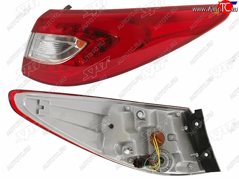 7 599 р. Фонарь задний правый (внешний, LED) SAT Hyundai IX35 LM дорестайлинг (2009-2013)  с доставкой в г. Пермь