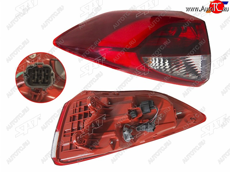 5 549 р. Фонарь задний левый (внешний, LED) SAT Hyundai Tucson TL дорестайлинг (2015-2018)  с доставкой в г. Пермь