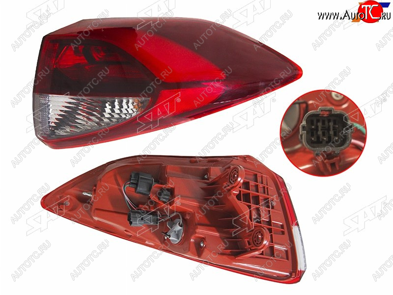 5 549 р. Фонарь задний правый (внешний, LED) SAT Hyundai Tucson TL дорестайлинг (2015-2018)  с доставкой в г. Пермь