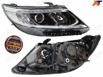 Фара правая (галоген, с корректором) SAT KIA Sorento  XM (2012-2015) рестайлинг